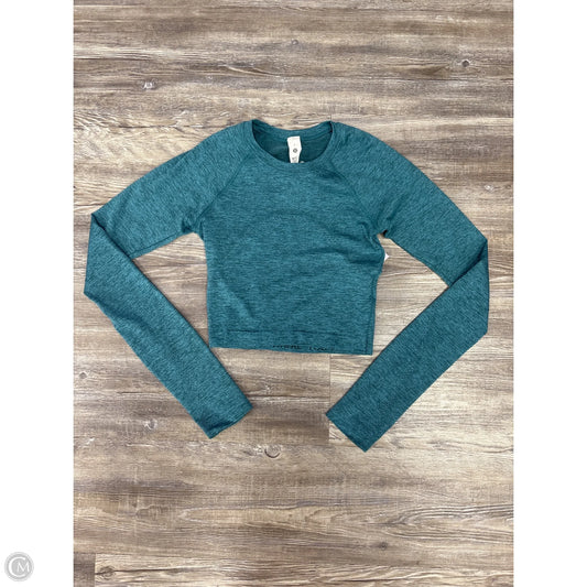 Athletic Top Long Sleeve Crewneck By Lululemon In Blue, Size: 2