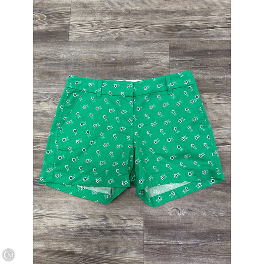 Shorts By J. Crew In Green & White, Size: 2