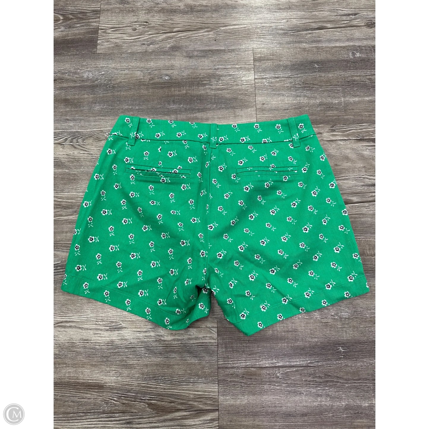 Shorts By J. Crew In Green & White, Size: 2