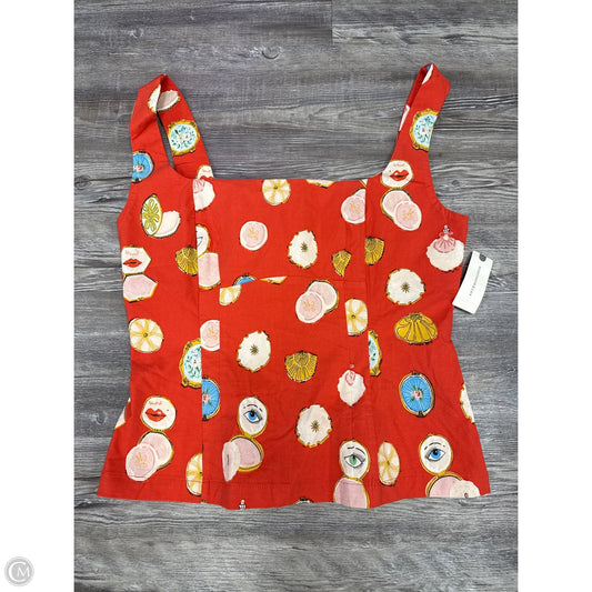 Top Sleeveless By Maeve In Red, Size: M