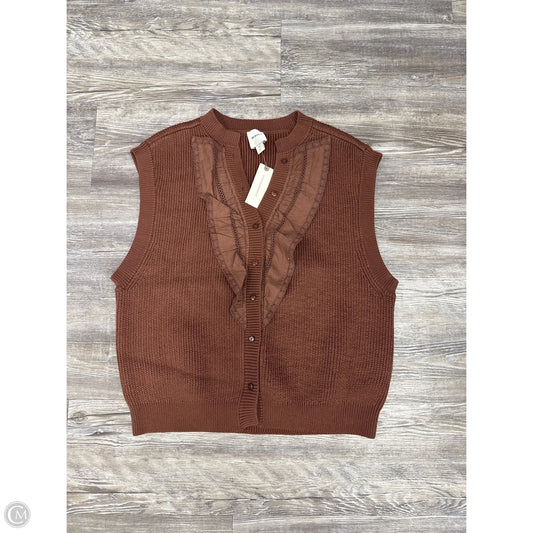 Top Sleeveless By Maeve In Brown, Size: M