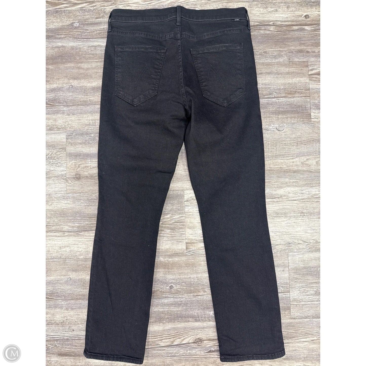 Jeans Straight By Mother In Black, Size: 10