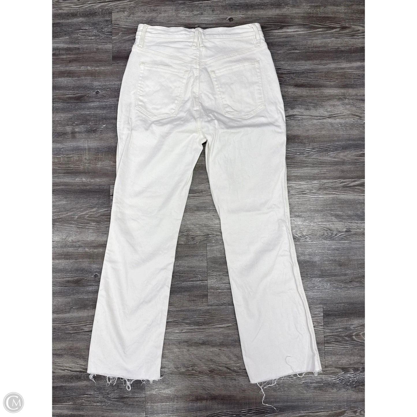 Jeans Straight By Good American In White, Size: 8