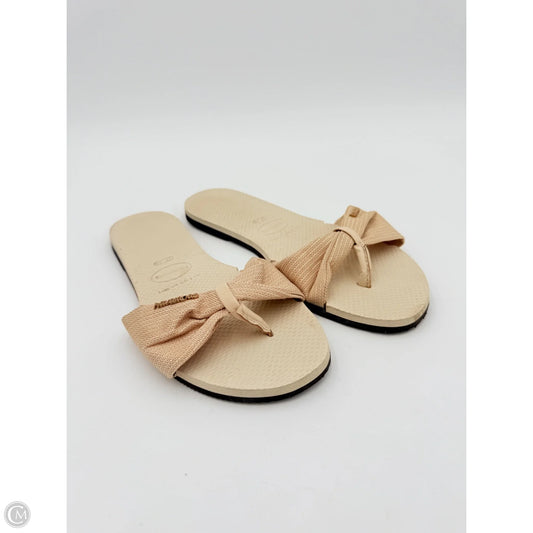 Sandals Flats By Havaianas In Tan, Size: 9
