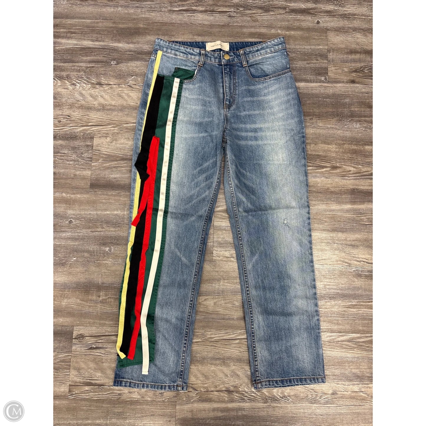 Jeans Straight By Hellessy In Blue Denim, Size: 8