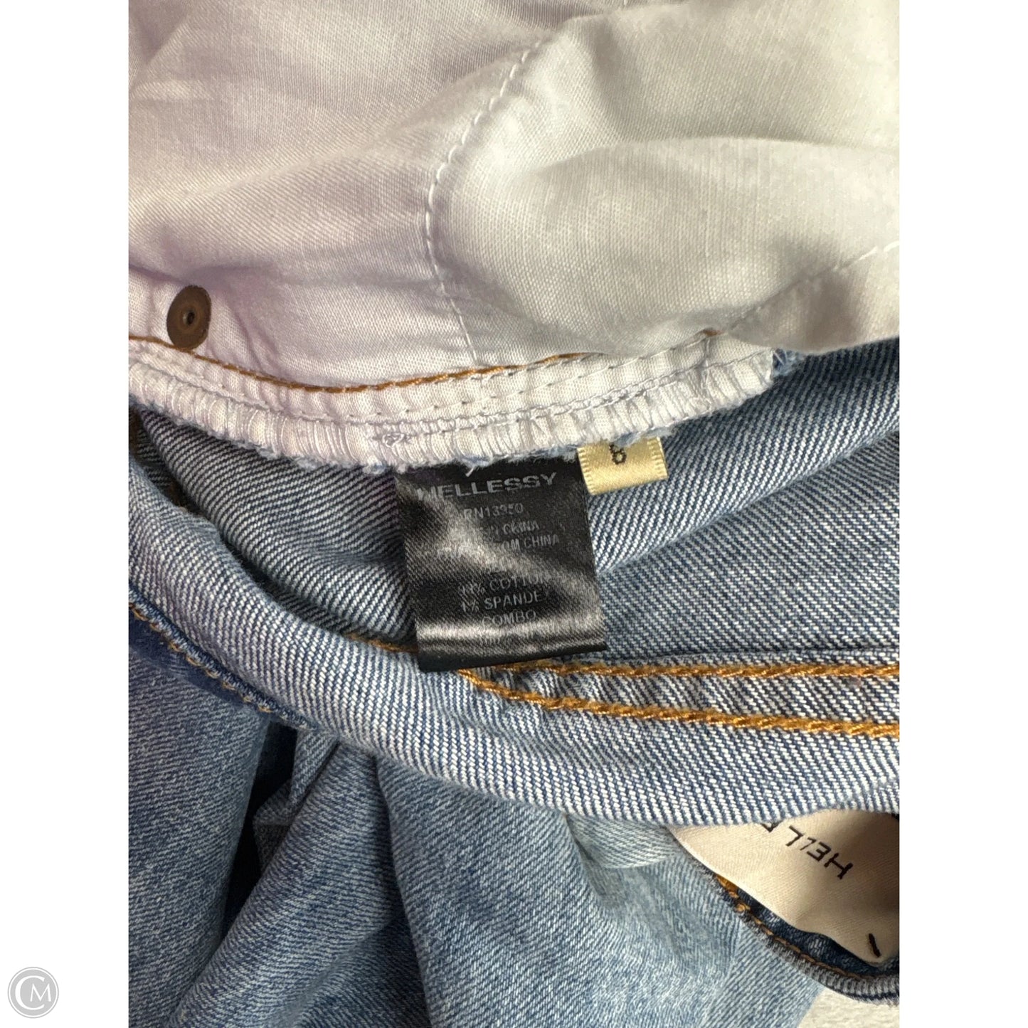 Jeans Straight By Hellessy In Blue Denim, Size: 8