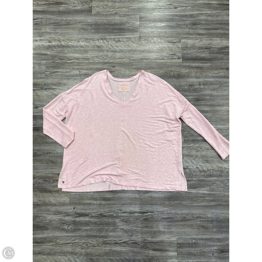 Top Long Sleeve Designer By Lilly Pulitzer In Pink, Size: Xl