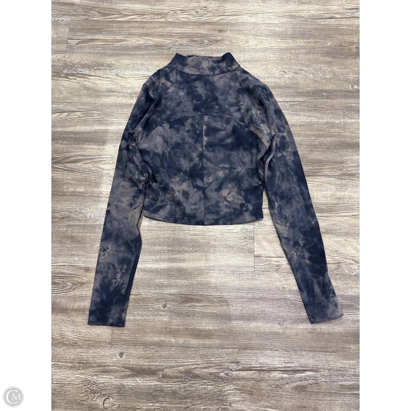 Athletic Top Long Sleeve Crewneck By Lululemon In Tie Dye Print, Size: S