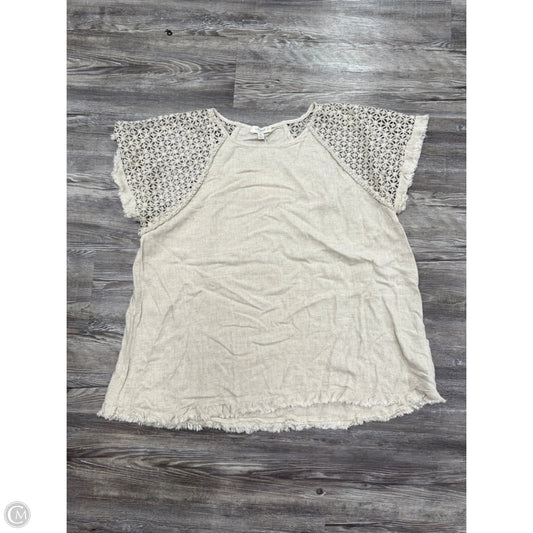 Top Short Sleeve By Umgee In Brown, Size: 2x
