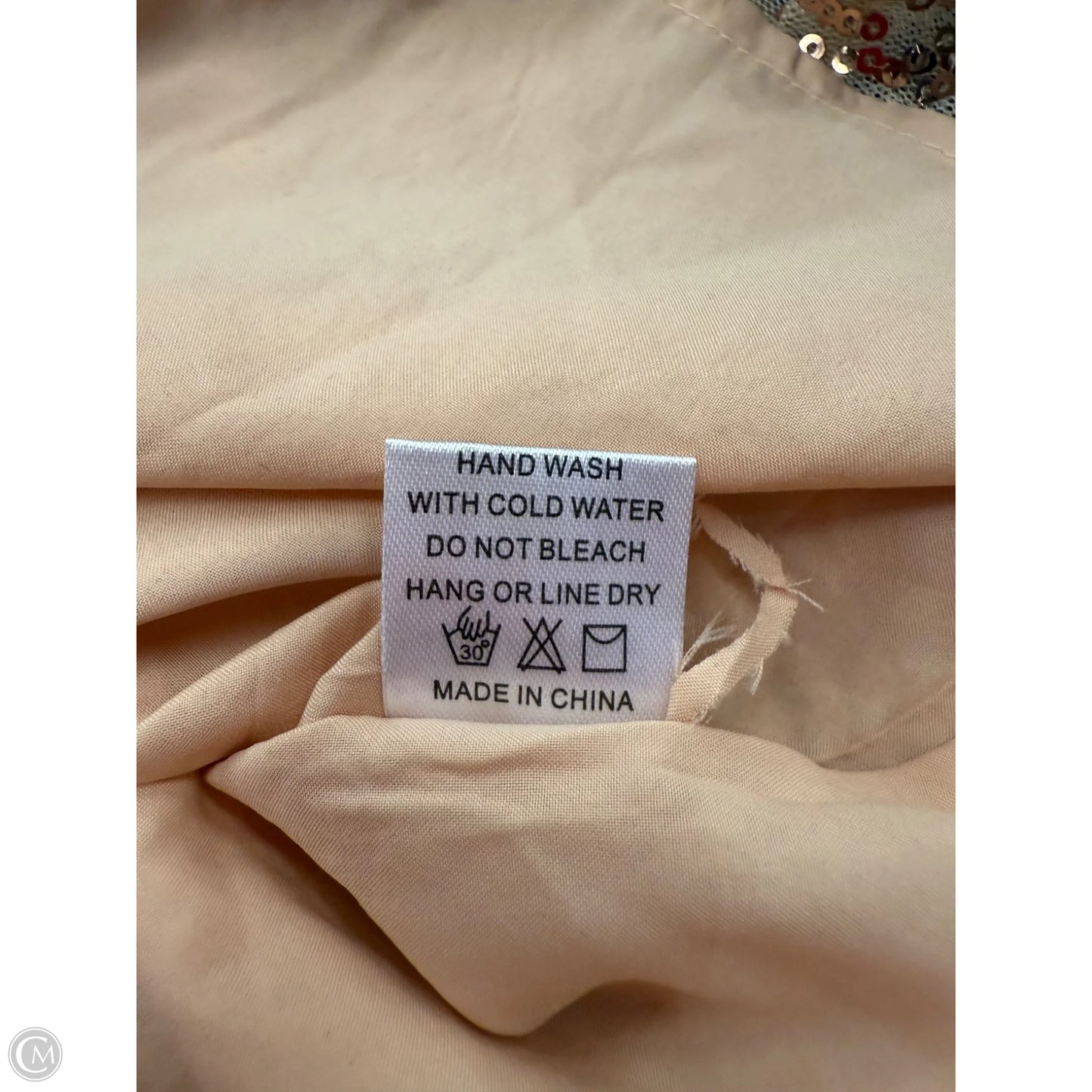 Top Sleeveless By Grace & Emma In Peach, Size: 2x