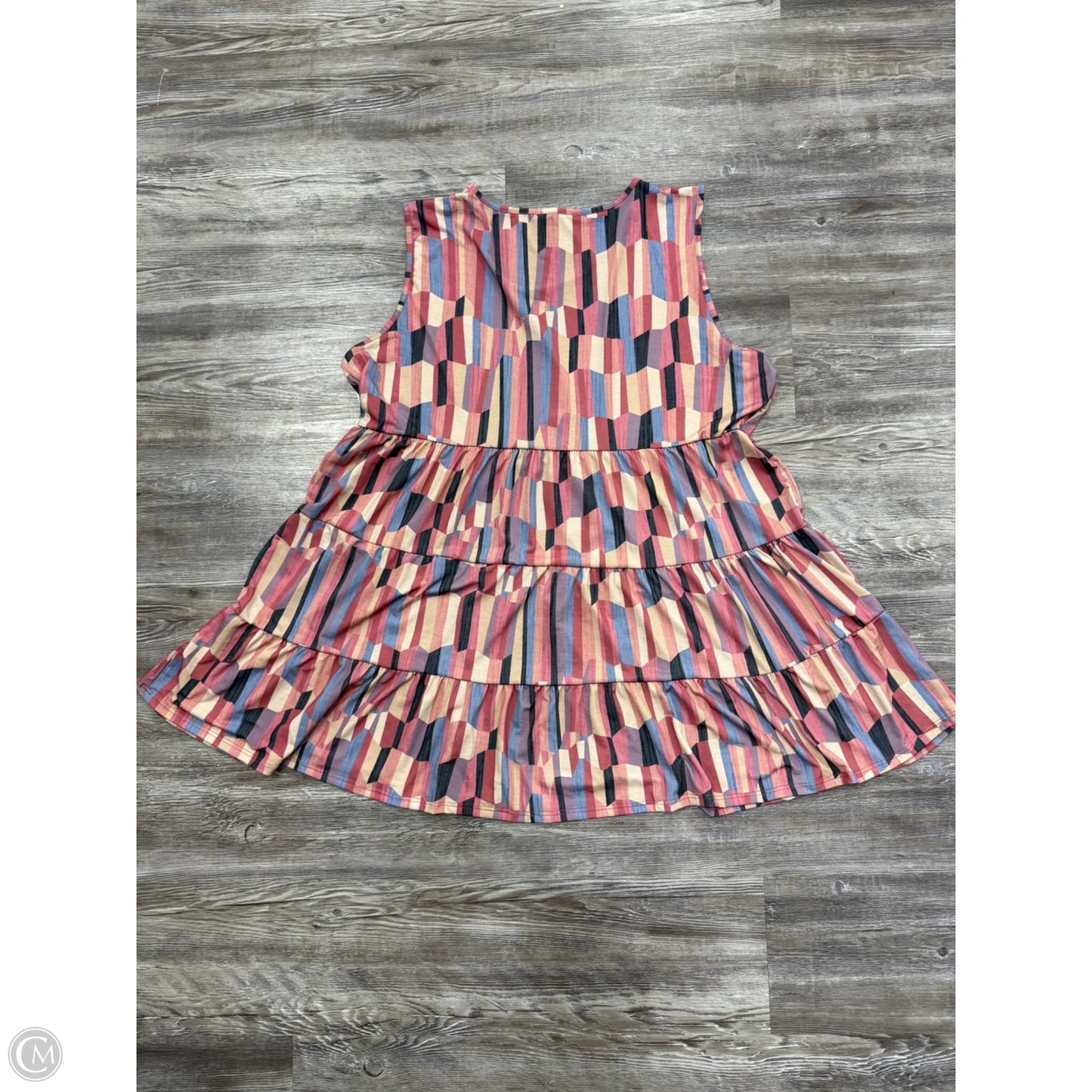 Top Sleeveless By Heimish Usa In Multi-colored, Size: 2x