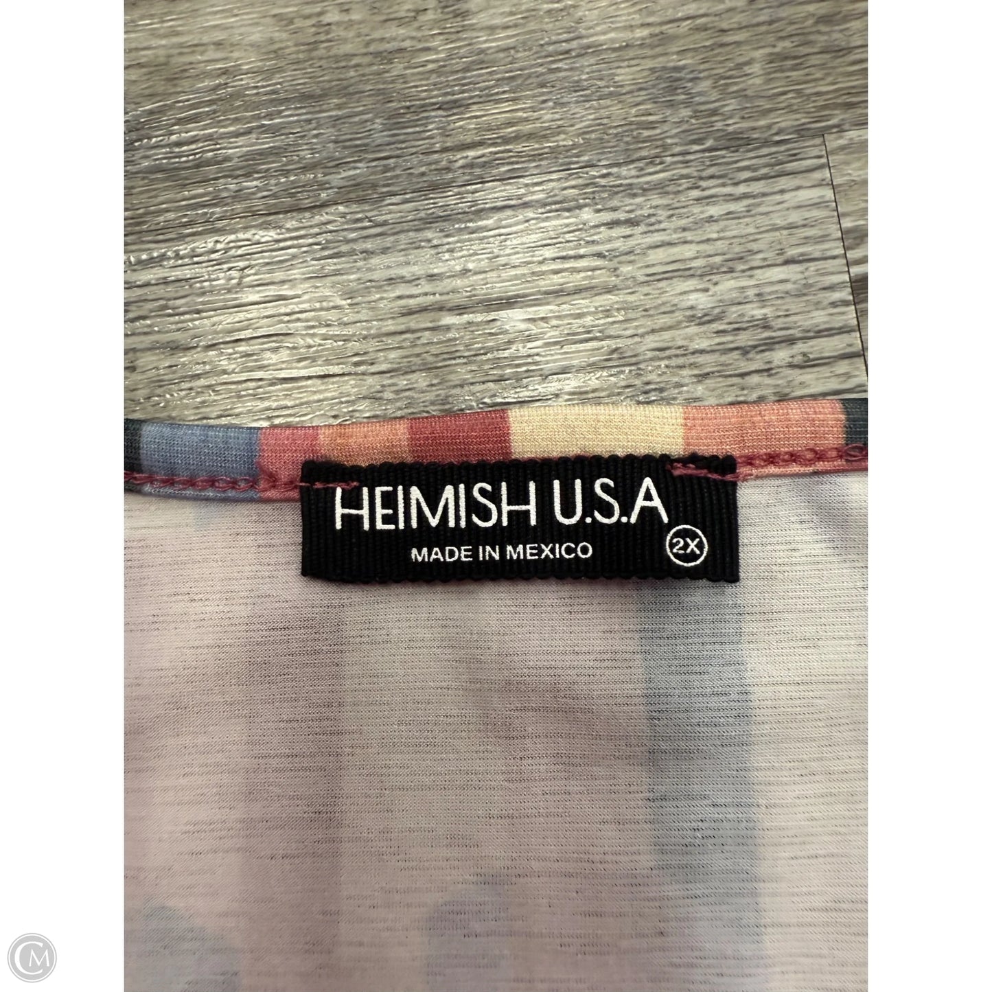 Top Sleeveless By Heimish Usa In Multi-colored, Size: 2x
