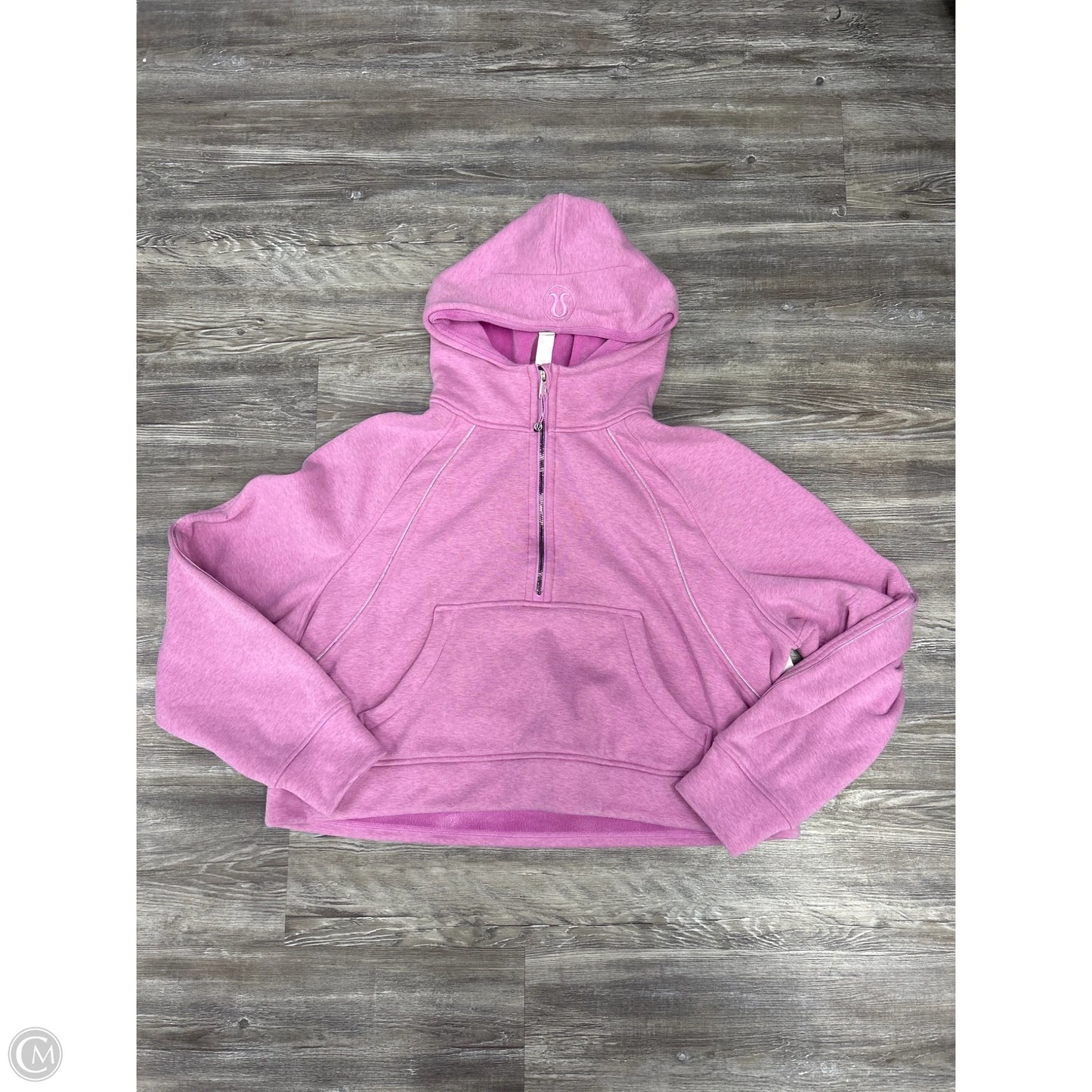 Athletic Sweatshirt Hoodie By Lululemon In Purple, Size: Xl