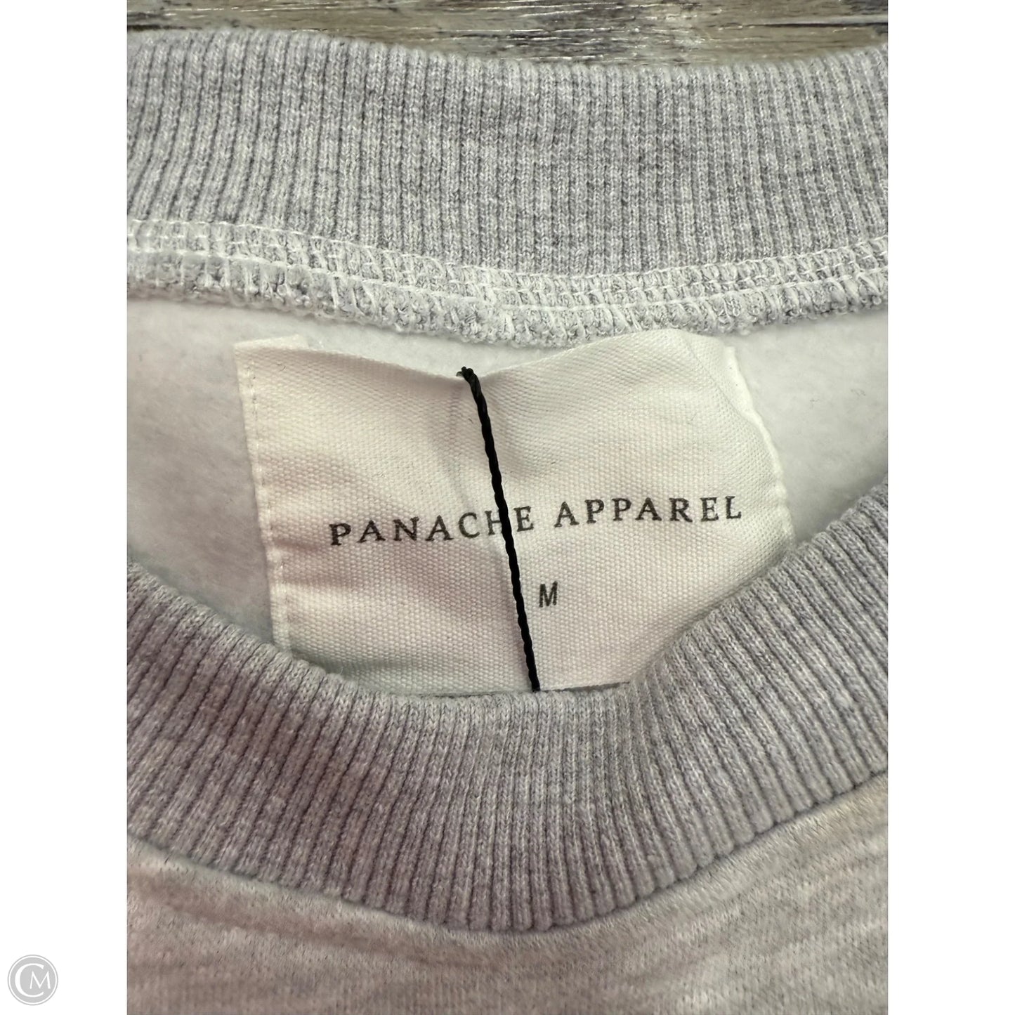 Sweatshirt Crewneck By Pandemonium In Grey, Size: M