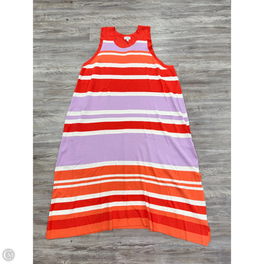 Dress Casual Maxi By The Drop In Striped Pattern, Size: 5x