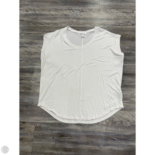 Athletic Top Short Sleeve By Athleta In White, Size: L
