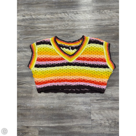Sweater Short Sleeve By Free People In Multi-colored, Size: Xs