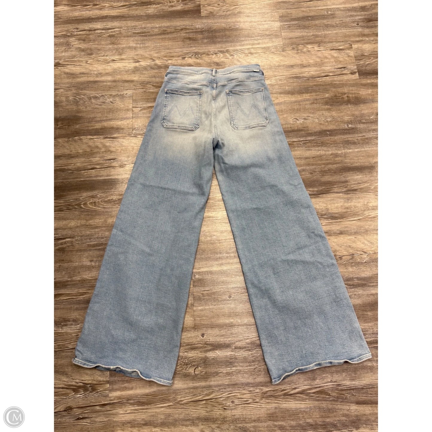 Jeans Wide Leg By Mother In Blue Denim, Size: 8