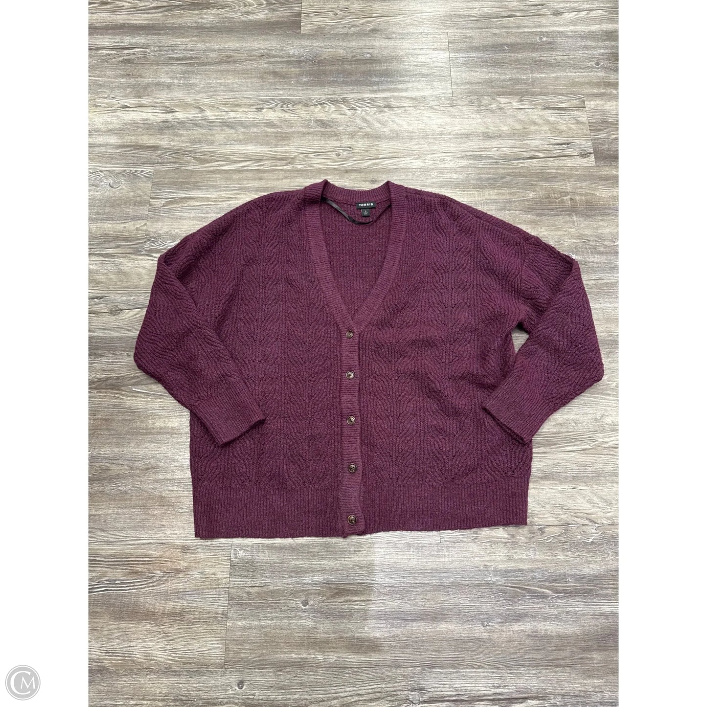 Cardigan By Torrid In Purple, Size: 1x