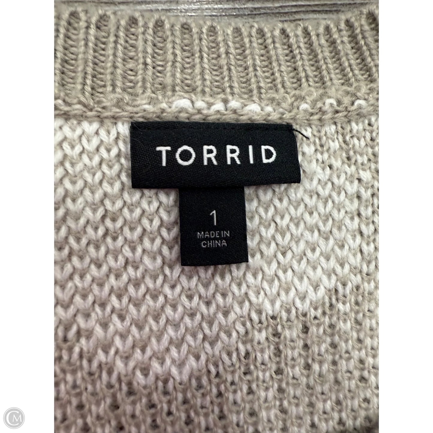 Sweater By Torrid In Grey, Size: 1x