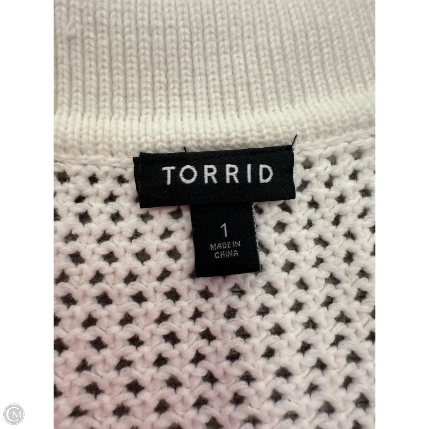 Sweater By Torrid In White, Size: 1x