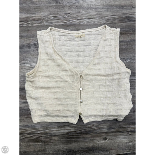 Sweater Short Sleeve By Madewell In Beige, Size: M