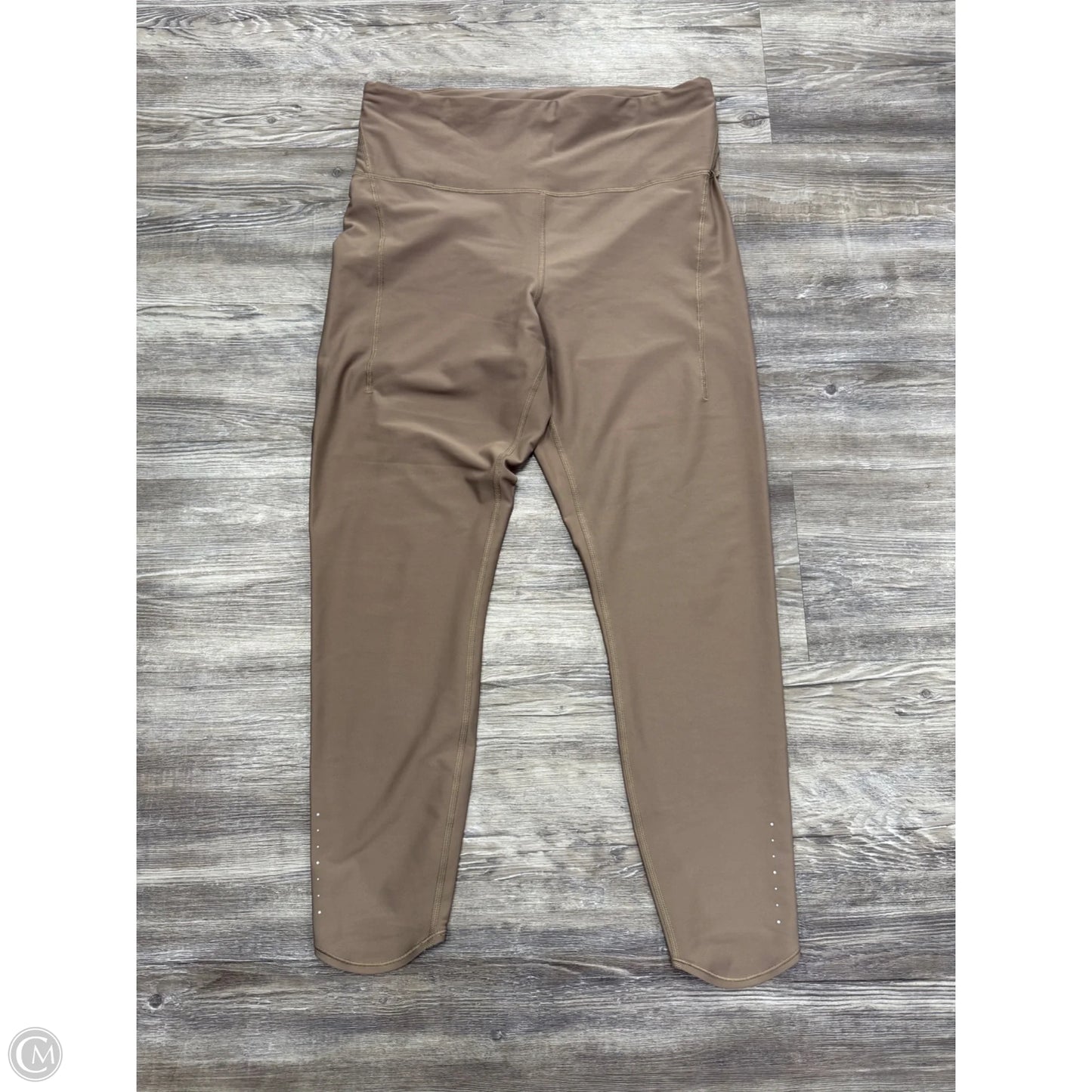Athletic Leggings By Athleta In Beige, Size: L