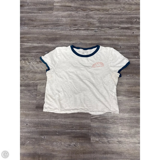 Top Short Sleeve By Spiritual Gangster In White, Size: M