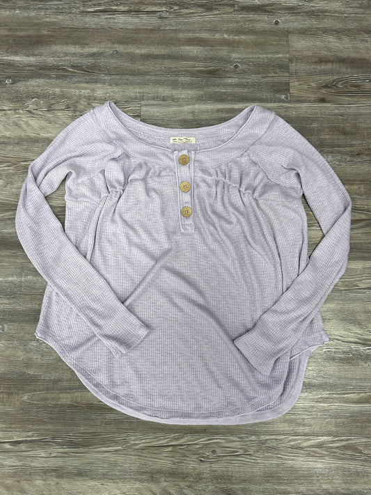 Top Long Sleeve By We The Free In Purple, Size: S