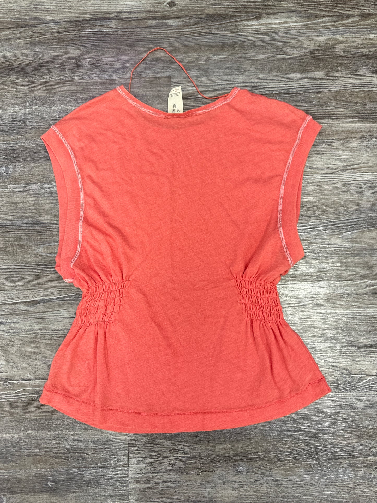 Top Short Sleeve By Free People In Orange, Size: S