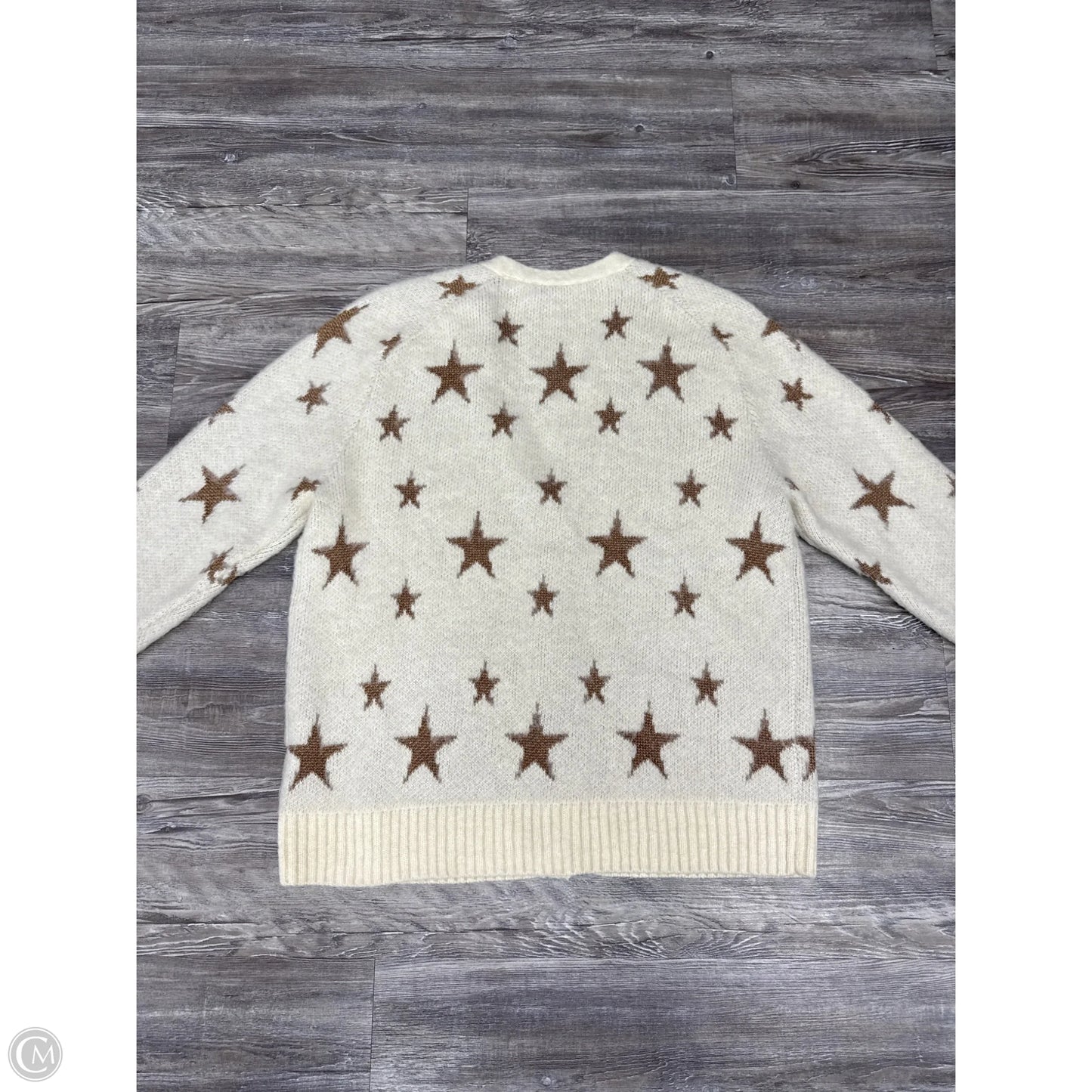 Sweater Cardigan Designer By All Saints In Cream, Size: M