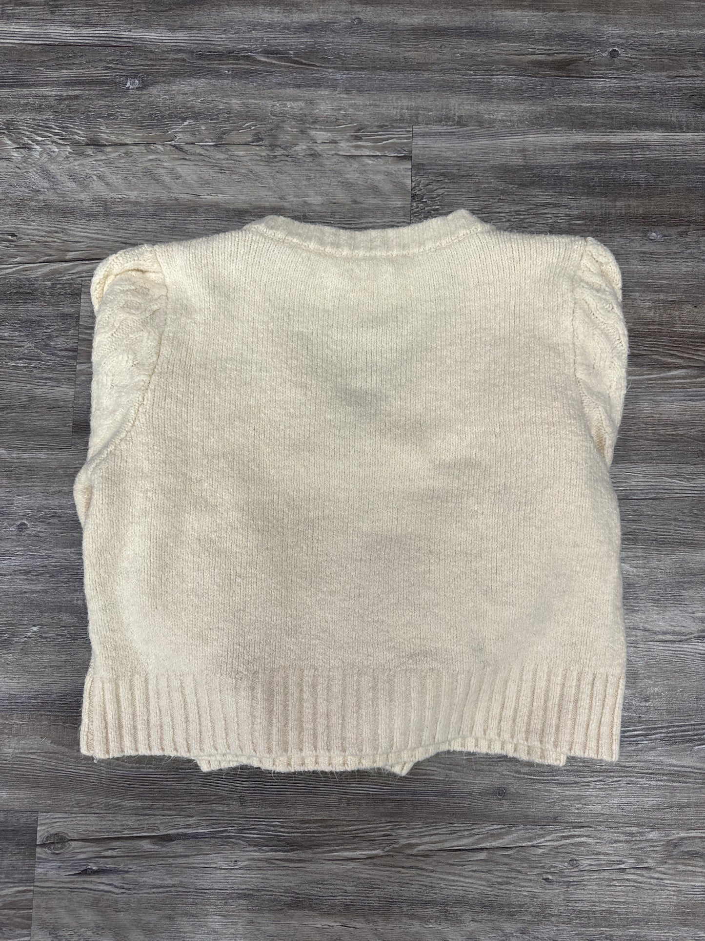 Sweater By Topshop In Cream, Size: L