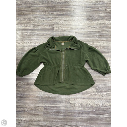 Jacket Fleece By Free People In Green, Size: M
