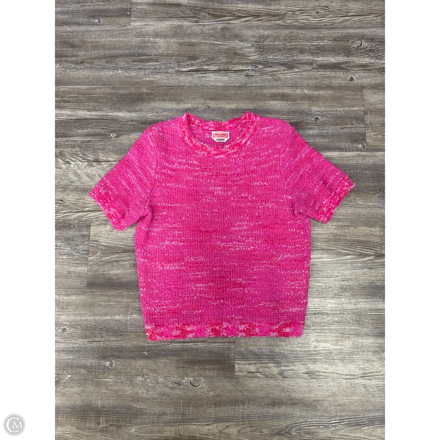 Top Short Sleeve Designer By Kate Spade In Pink, Size: Xs