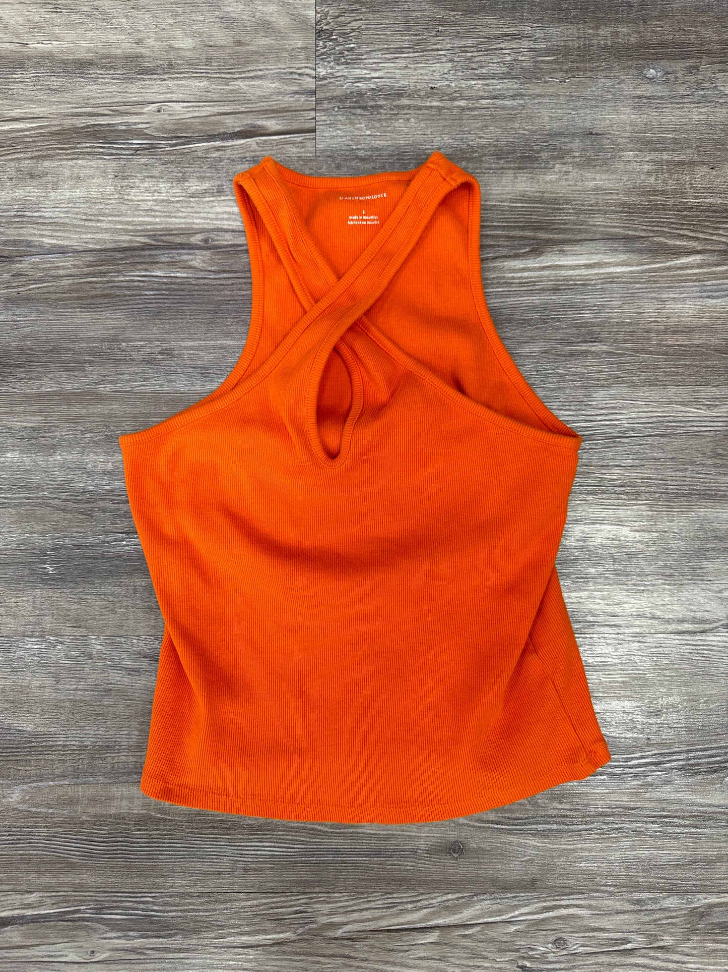 Top Sleeveless By Anthropologie In Orange, Size: S