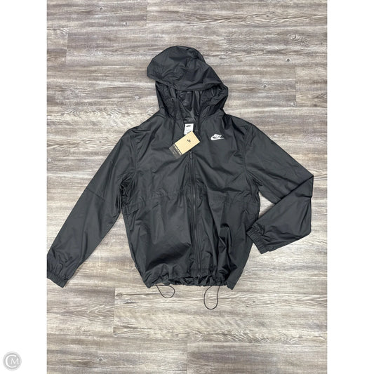 Jacket Windbreaker By Nike Apparel In Black, Size: M