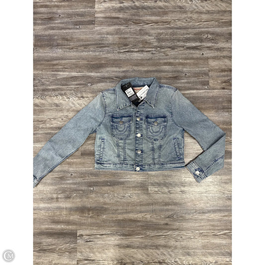 Jacket Denim By True Religion In Blue Denim, Size: M