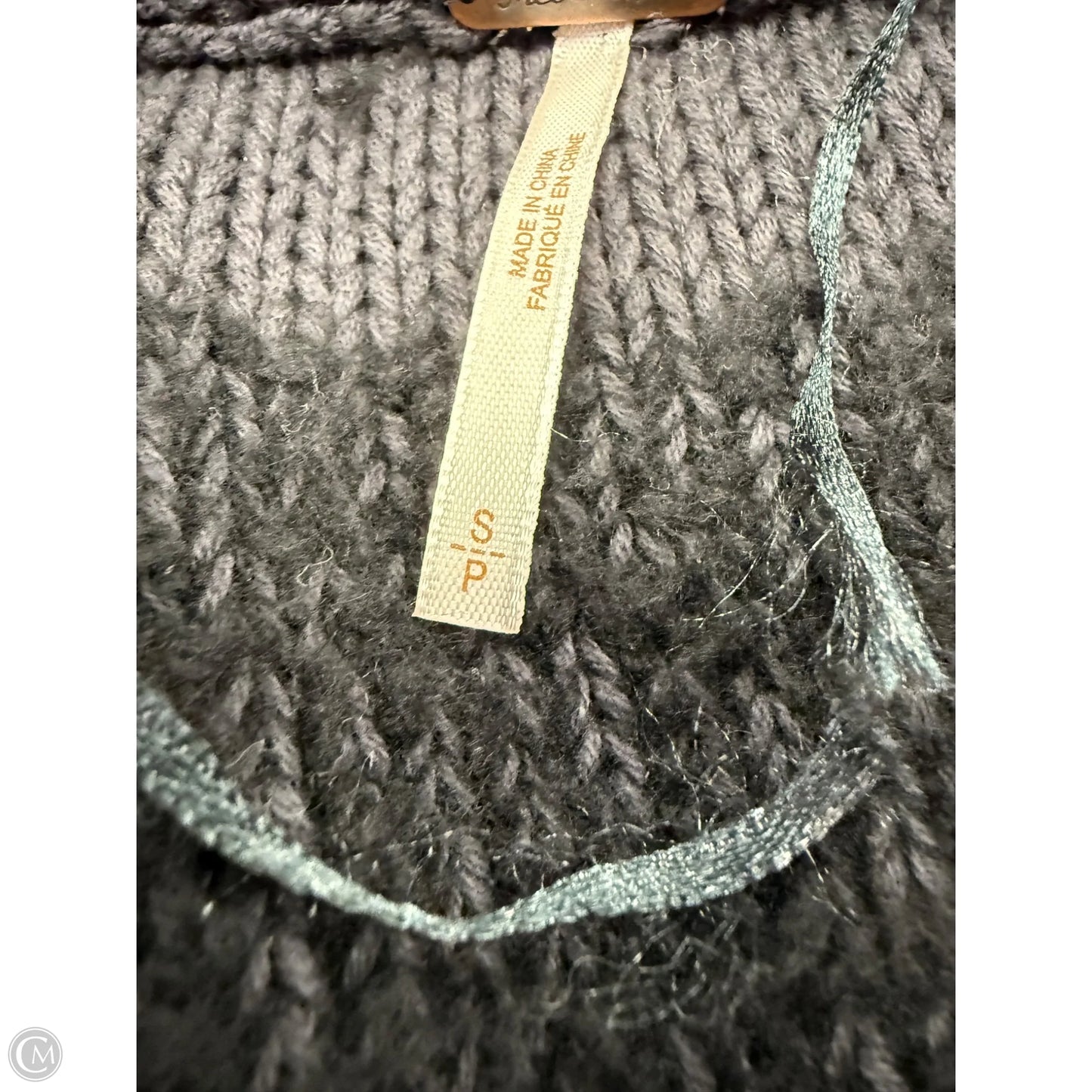 Sweater Cardigan By Free People In Black & Grey, Size: S