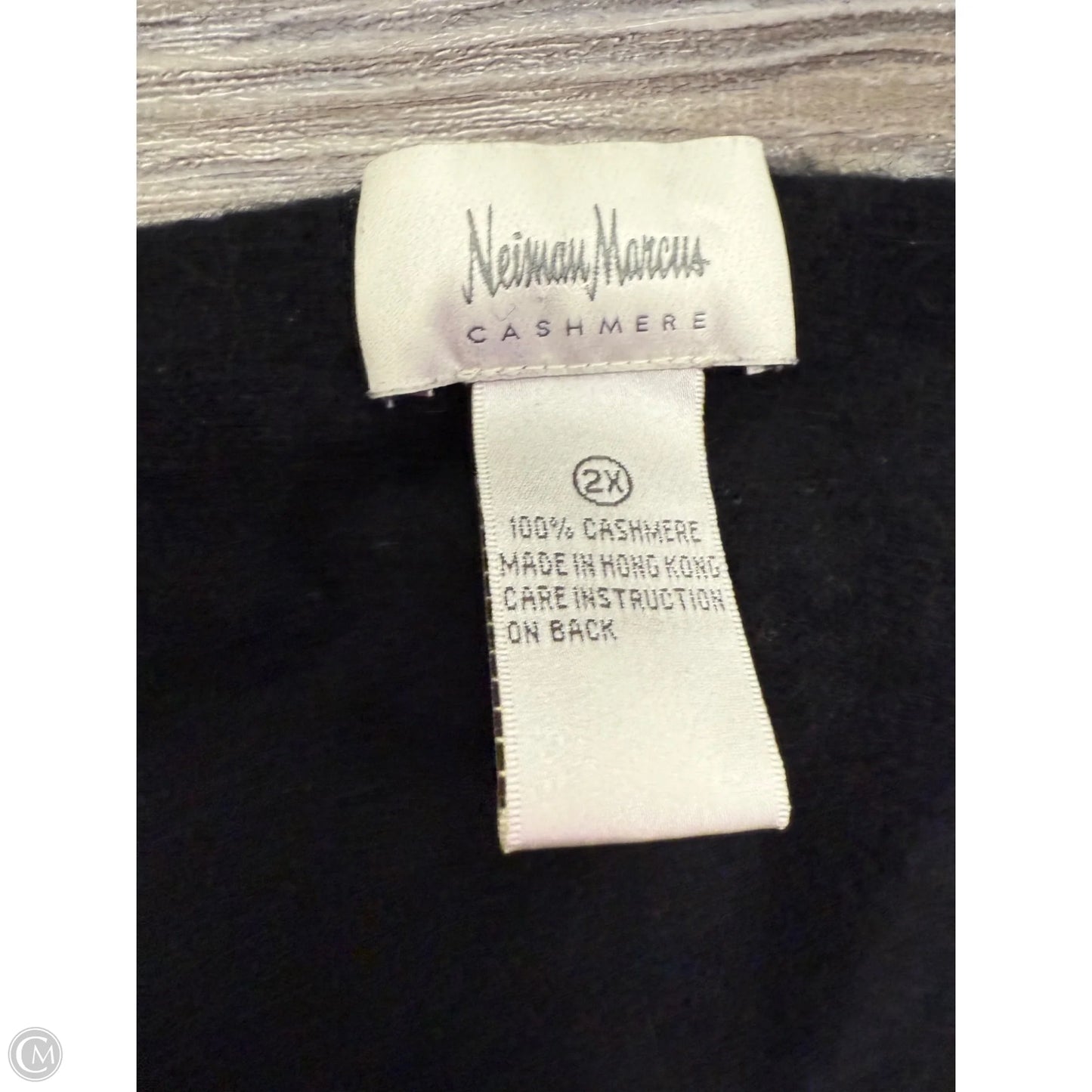 Sweater Cardigan Designer By Neiman Marcus In Black, Size: 2x