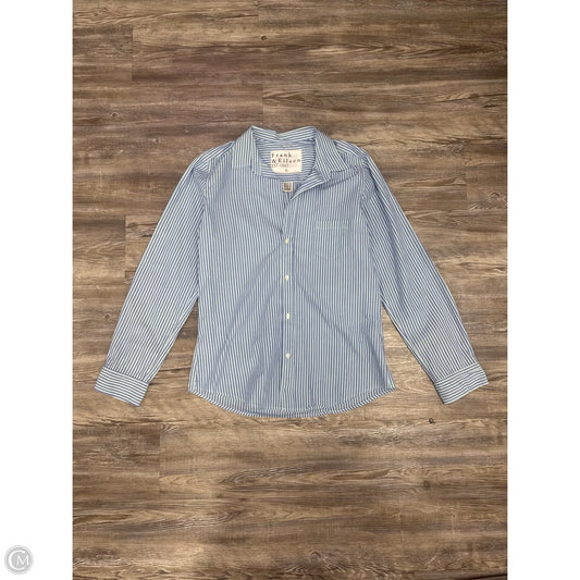Top Long Sleeve By Frank And Eileen In Striped Pattern, Size: Xl