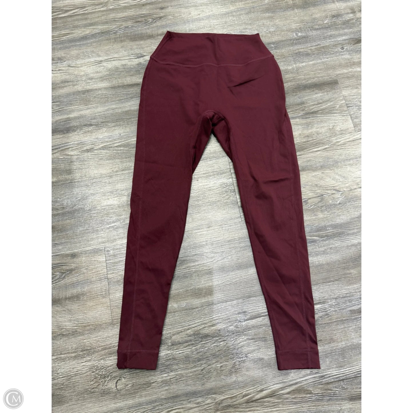 Athletic Leggings By Set Active In Red, Size: M