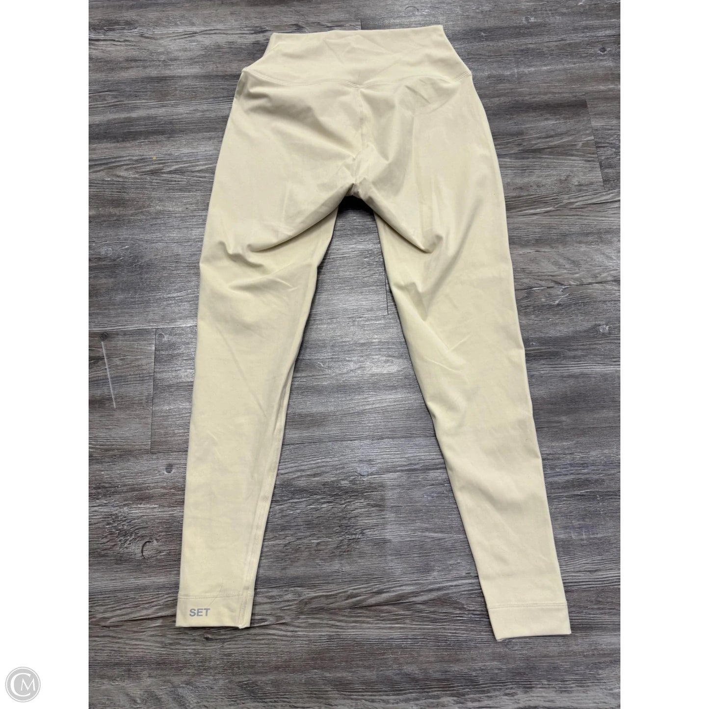 Athletic Leggings By Set Active In Yellow, Size: L