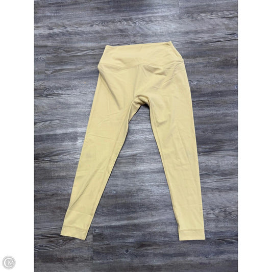 Athletic Leggings Capris By Set Active In Yellow, Size: L