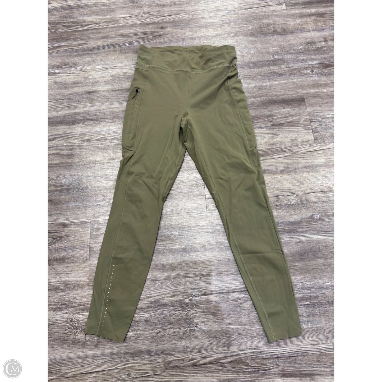 Athletic Leggings By Lululemon In Green, Size: 10