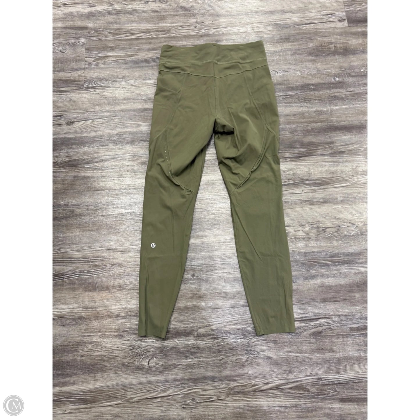 Athletic Leggings By Lululemon In Green, Size: 10