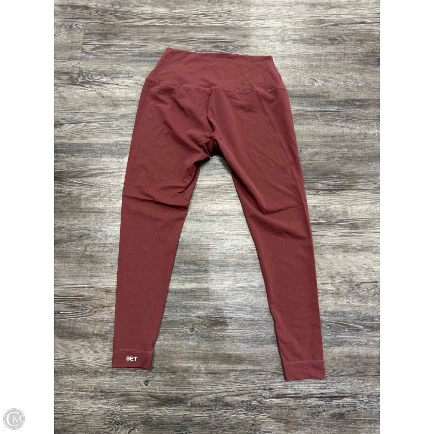 Athletic Leggings Capris By Set Active In Pink, Size: L