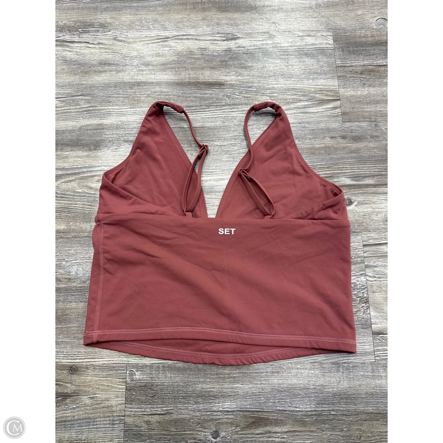 Athletic Tank Top By Set Active In Pink, Size: L