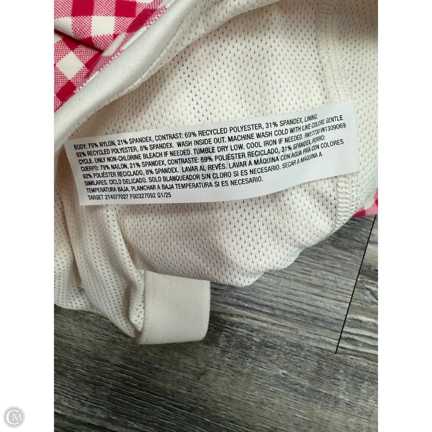 Athletic Tank Top By All In Motion In Plaid Pattern, Size: L