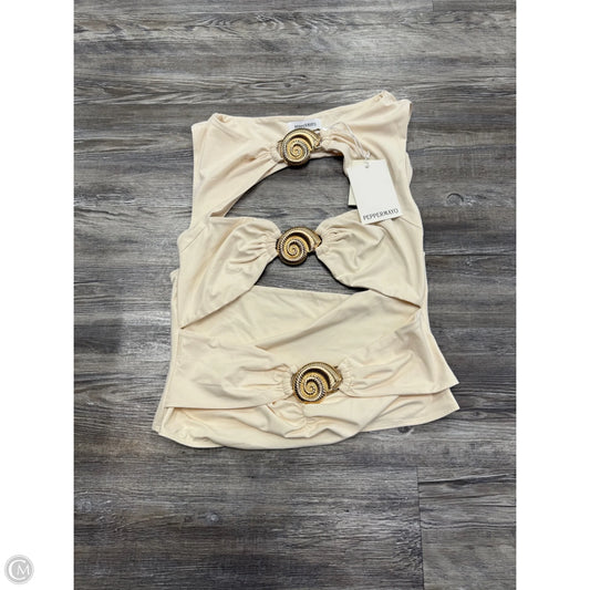 Top Sleeveless By PepperMayo In Cream, Size: 10