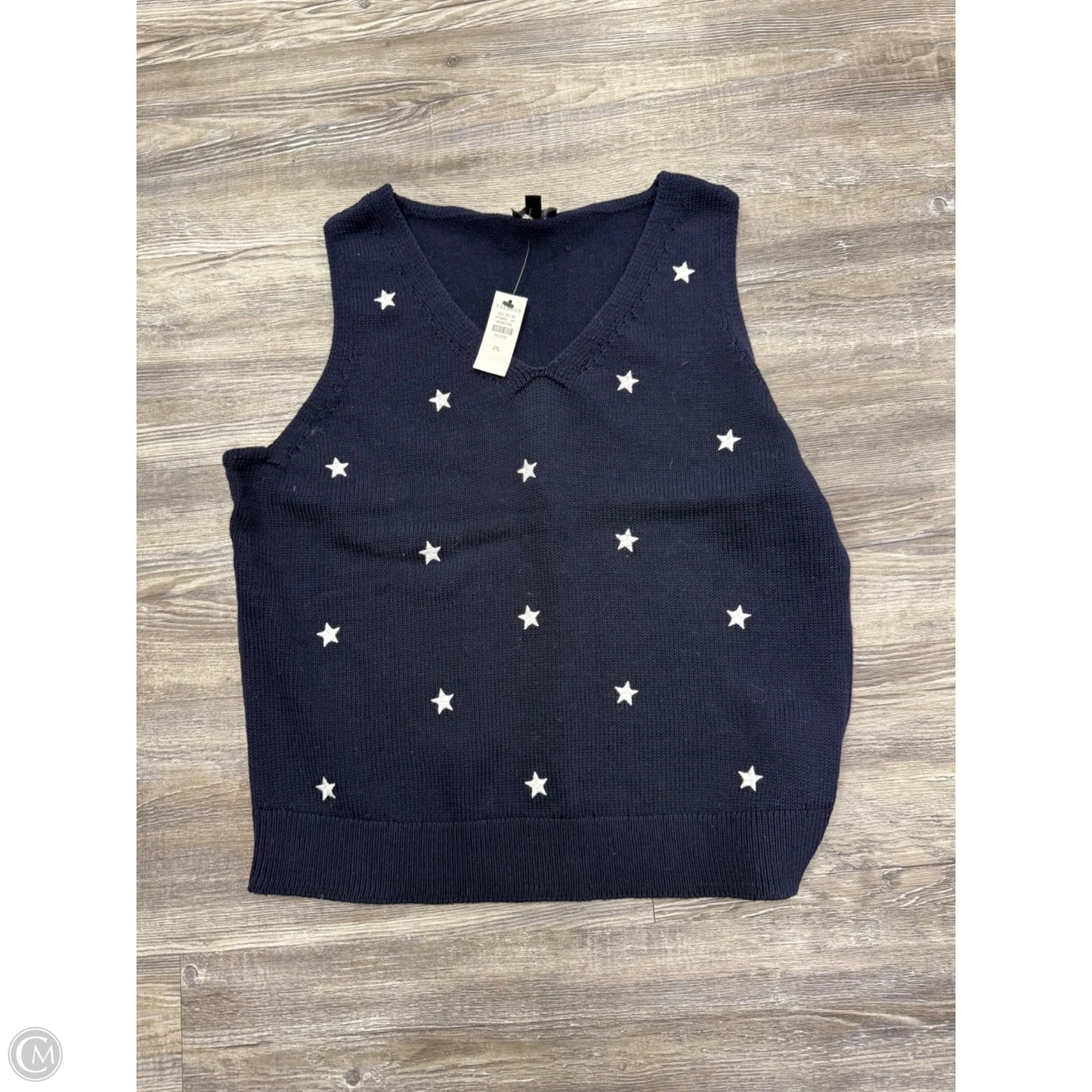 Top Sleeveless By Talbots In Navy, Size: Lp